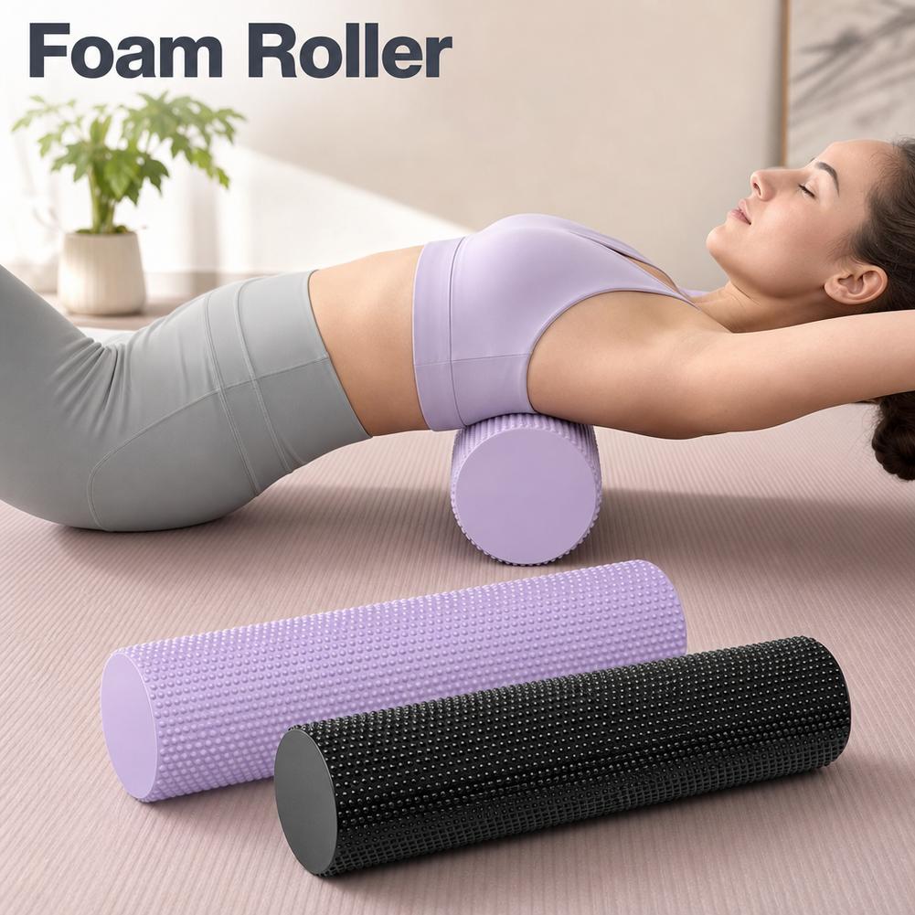 Health Wellness Fitness - EVA Yoga Köpük Rulosu Yüksek Yoğunluklu