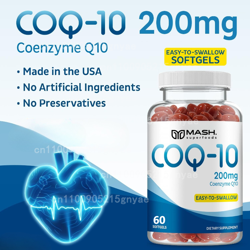 Health Wellness Energy - CoQ10 Yumuşak Kapsüller, Ultra CoQ10, 3